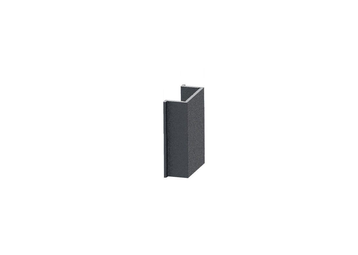 Baguette de couverture de distance étroite pour profils de poteaux et adaptateur en U du systeme de clôture, 20x08-30mm