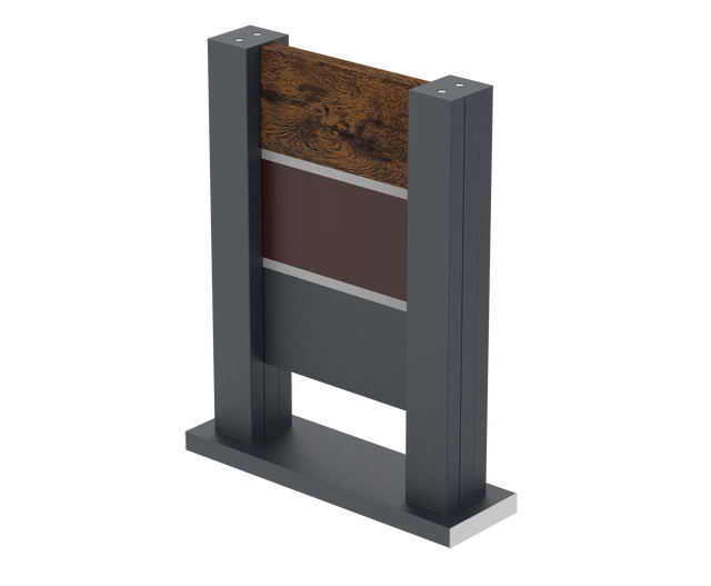 Fence sample 0,3x0,4m freestanding for FG/S20 flat slats