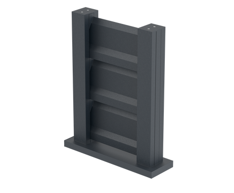 Fence sample 0,3x0,4m freestanding for louver slats FG/L2S20x120