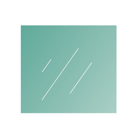 Clear, laminated glass