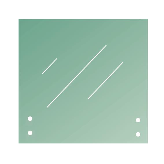 Tempered laminated glass, clear