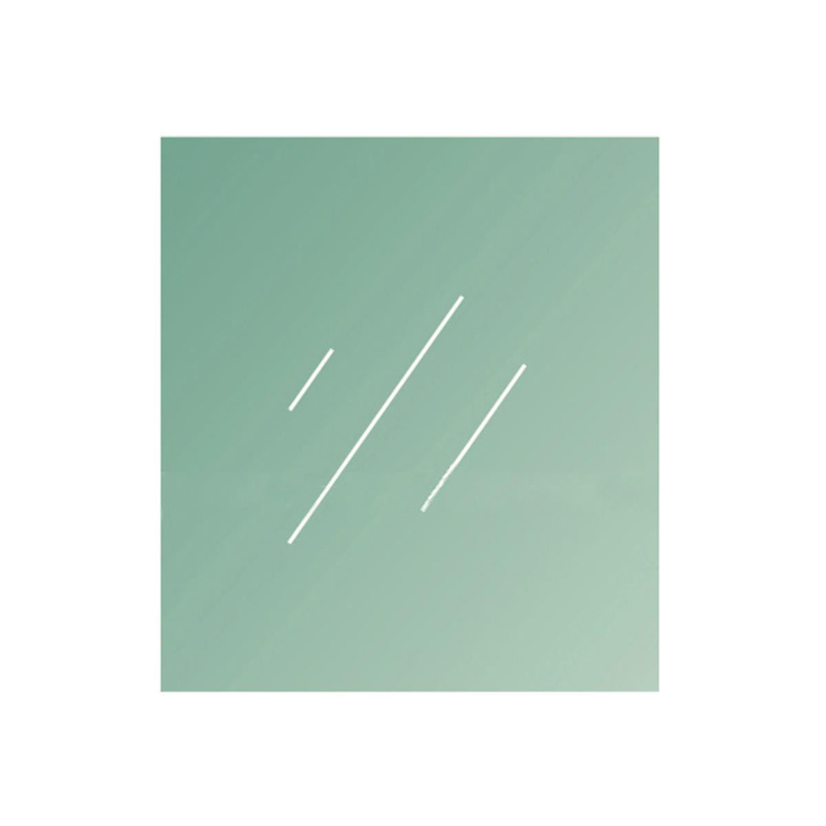 Clear, laminated tempered glass