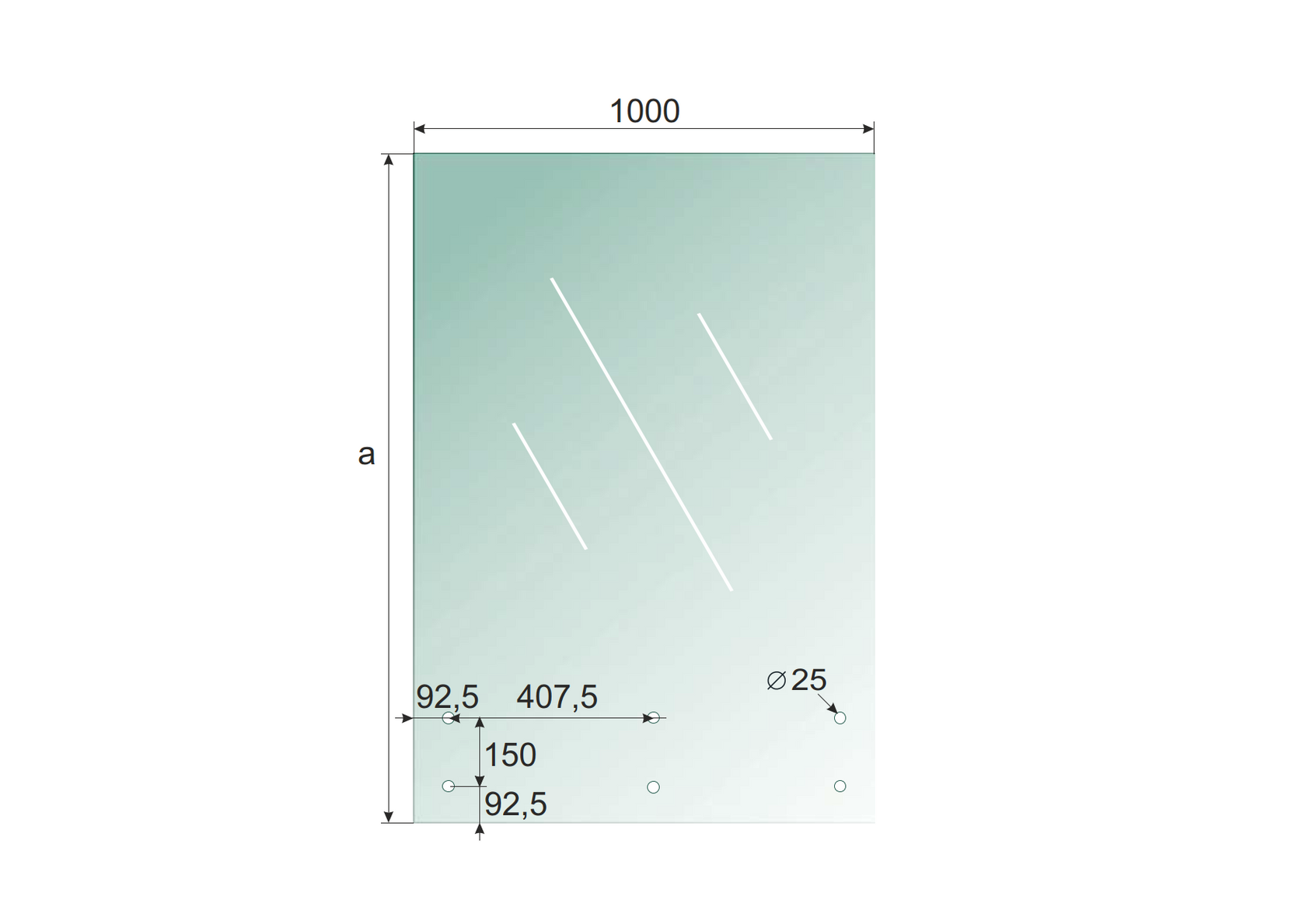 Tempered laminated glass, clear