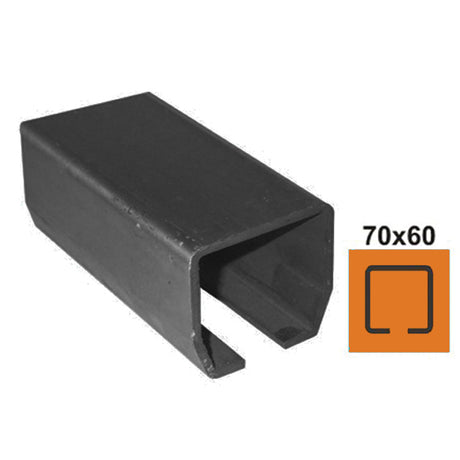 Guiding track Fe, 70x60x3,5mm, L6m