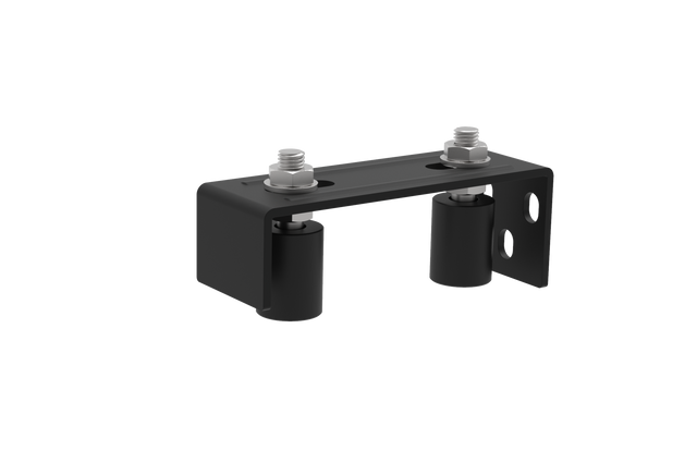 Ajdustable roller guide 2 rolls Zn, black