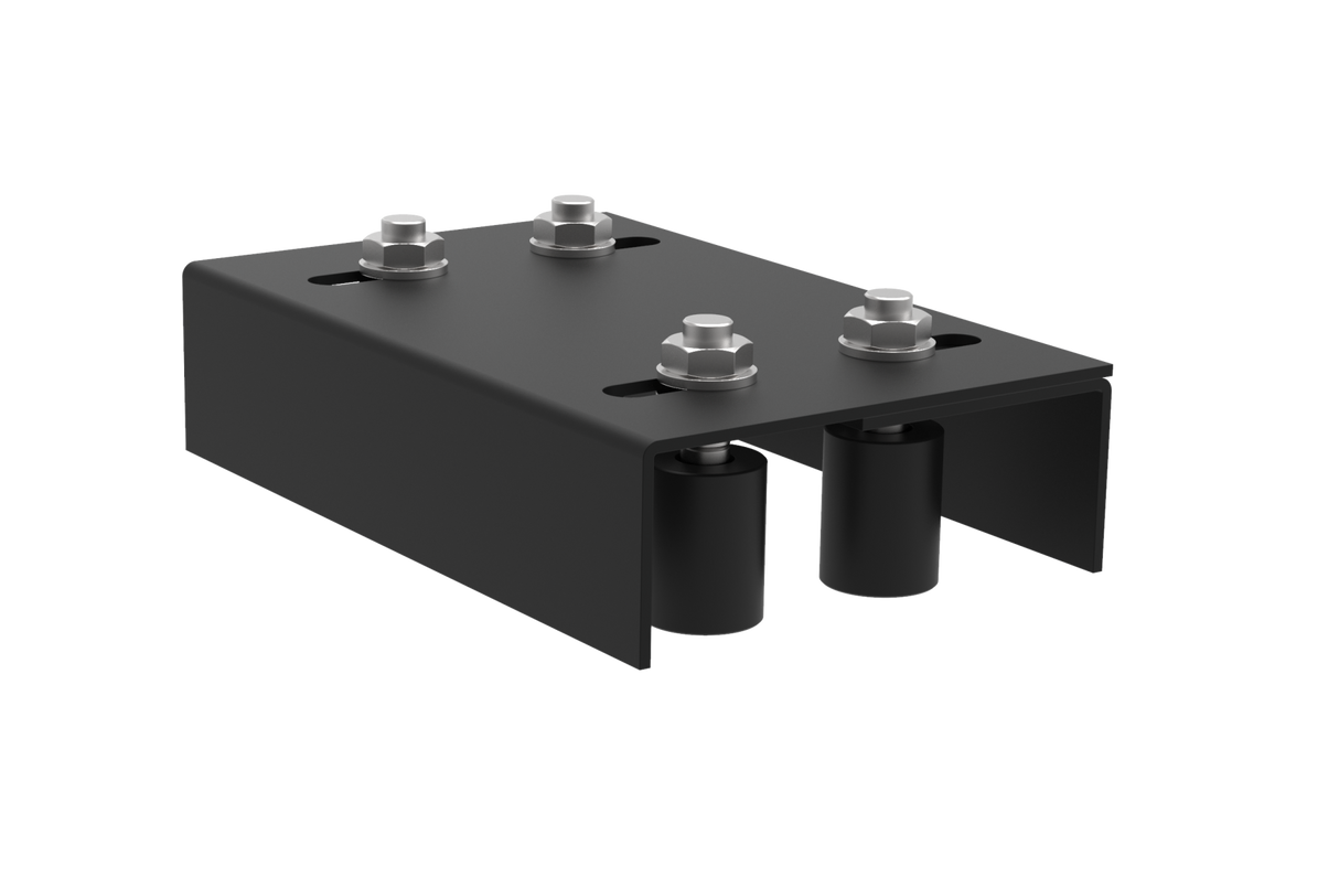 Ajdustable roller guide 4 rolls Zn, black