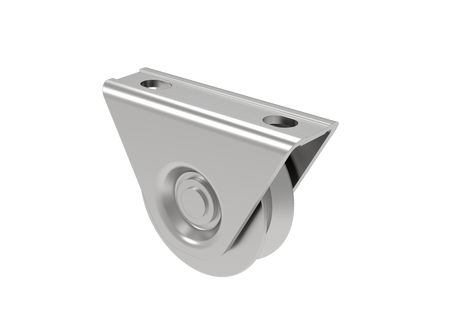 Wheel for sliding gates with V groove INOX, D80