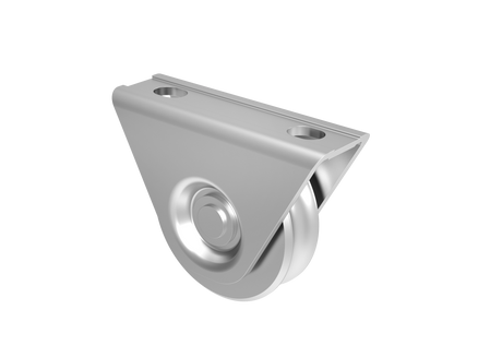 Wheel for sliding gates with U groove INOX, D80