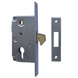 Lock for sliding gates with counterpart Zn 72x40mm