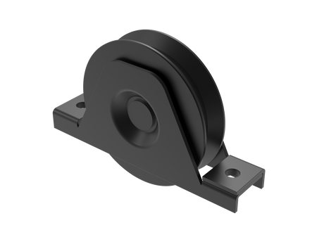 Casters set -V Zn, D80, black