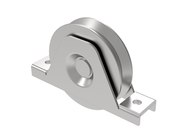Internal box section wheel for slider - V, Zn,D100