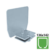 End cap Zn, profile 136x142mm