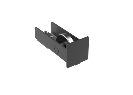 Guide wheel Zn, profile 70x70, black