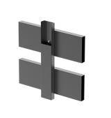 Aluminum U-adapter 45x20-1850mm R7016