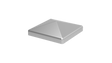 Aluminiowy daszek słupka 100x100 piramida - naturalny