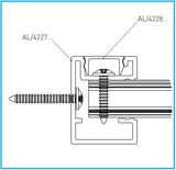 Aluminum fence infill 17x107-6000mm
