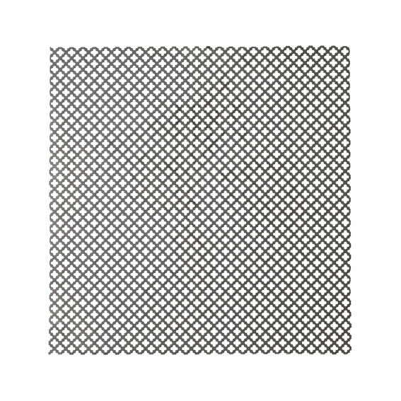 Perforated sheet metal Fe Cross 10x10mm 1x2m