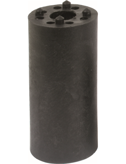 Spacer mounting sleeve, PVC, L100mm