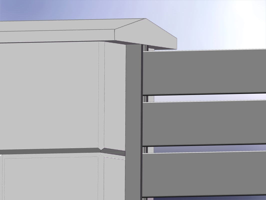 Aluminum fence adapter for fillings 20/18/16/14 - 6000mm