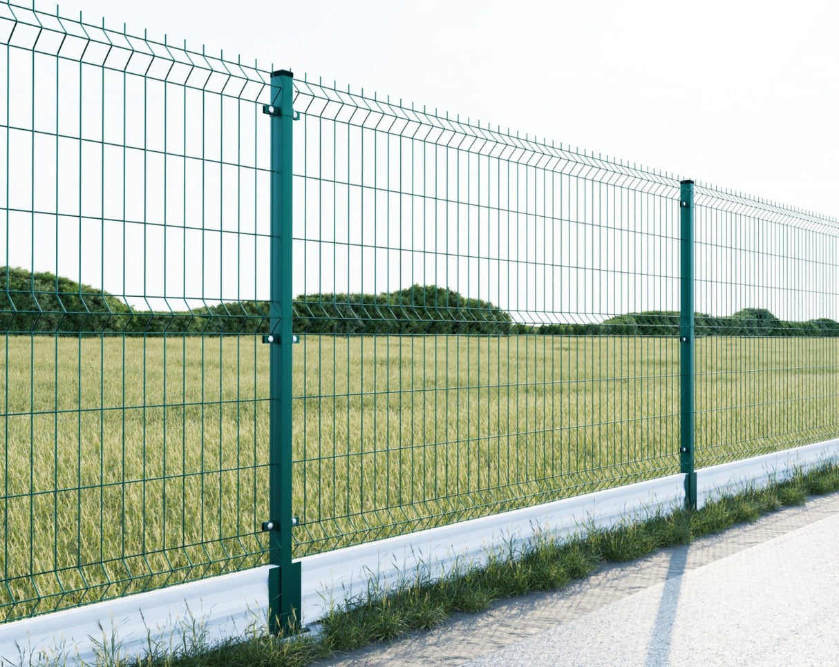 Poteau galvanisé 60x40mm avec capuchon PVC, 1800mm - Vert RAL 6005