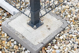 Corner bracket for post ZnPVC 60x40mm anthracite