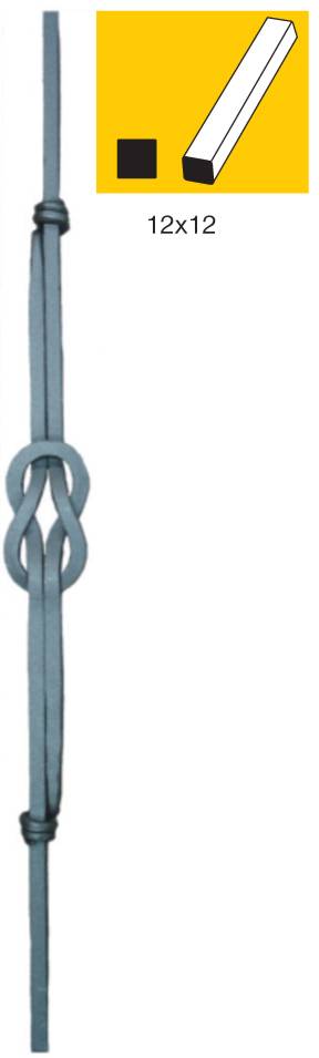 Decorated rod 12x12, h1000mm