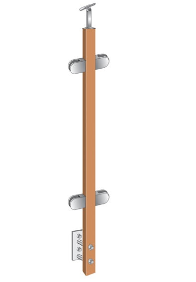 Wooden posts for stair