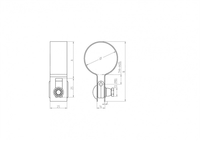 Objímka koncová na stĺpik D48mm ZnPVC RAL 7016