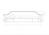 Belt of post ZnPVC D38mm green