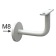 Handrail console 90x60mm, M8, D50mm, white