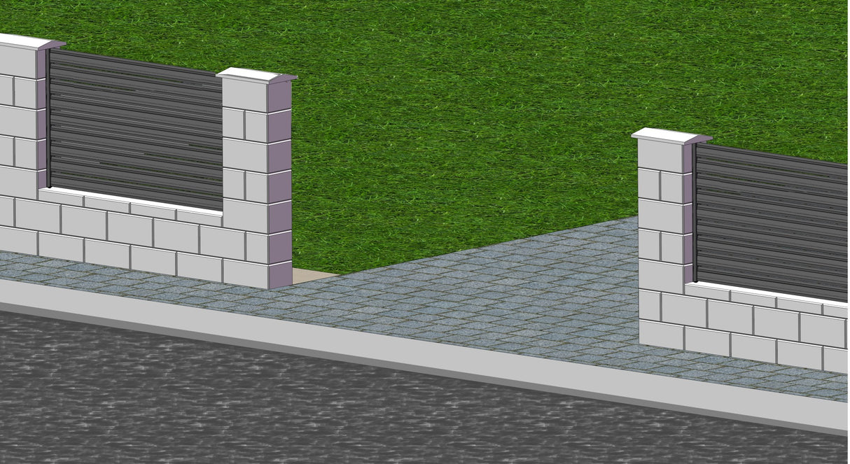 Aluminum adapter 64x38-1700mm for blinds up to 46mm R7016